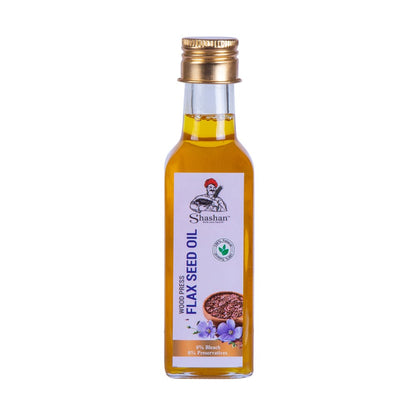 WOOD PRESSED FLAX SEED OIL