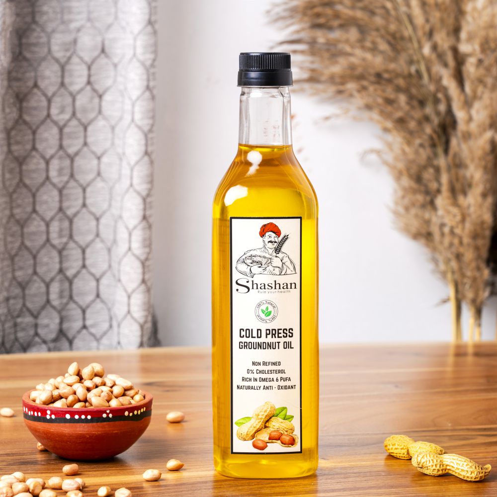 WOOD PRESSED GROUND NUT OIL