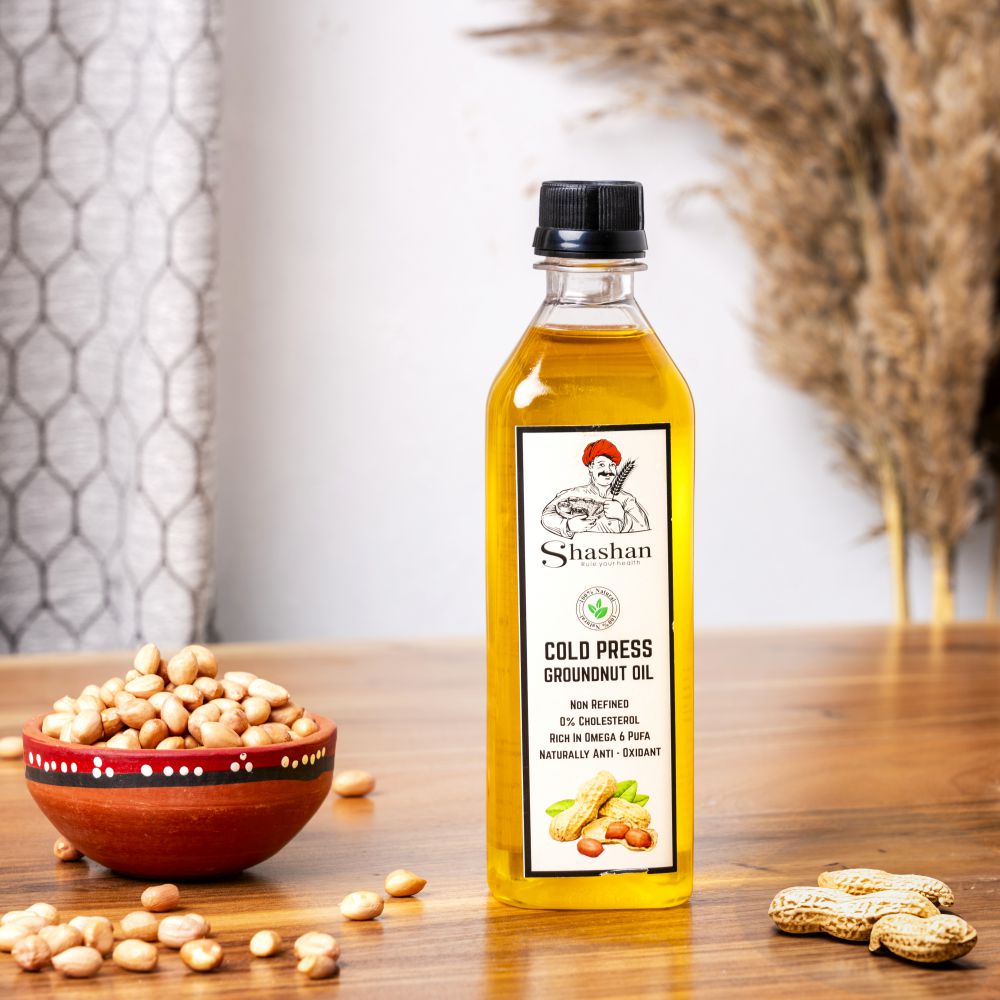 WOOD PRESSED GROUND NUT OIL