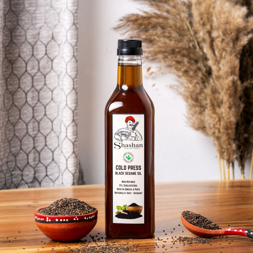 WOOD PRESSED BLACK SESAME OIL