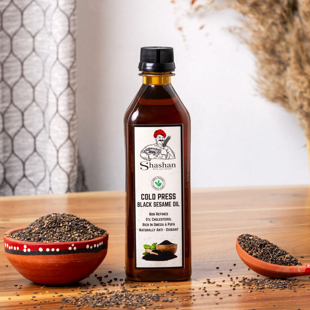 WOOD PRESSED BLACK SESAME OIL