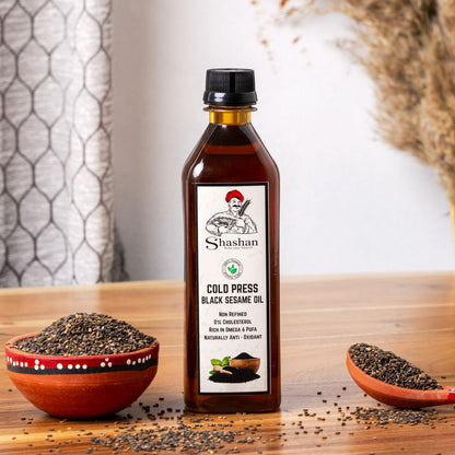 WOOD PRESSED BLACK SESAME OIL