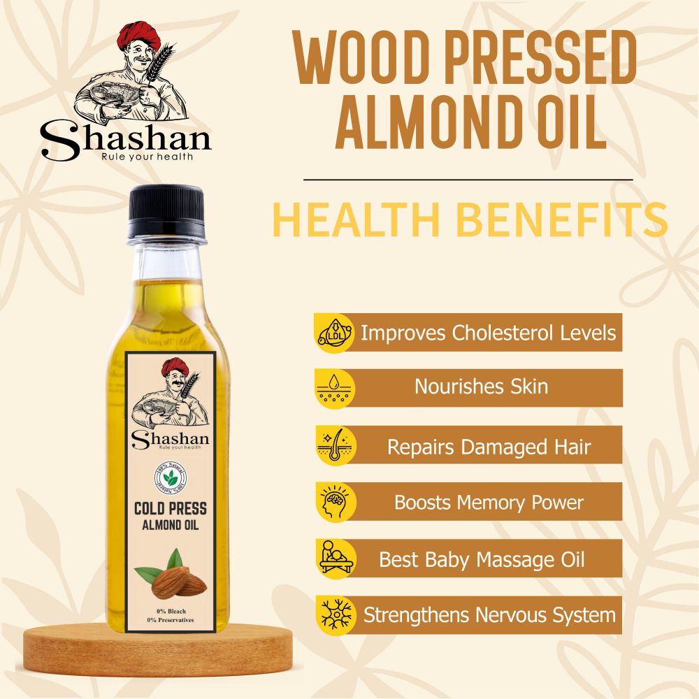 WOOD PRESSED ALMOND OIL