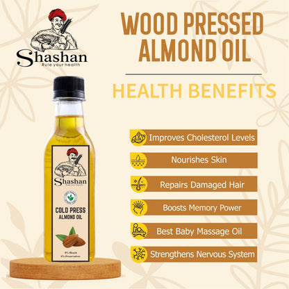 WOOD PRESSED ALMOND OIL