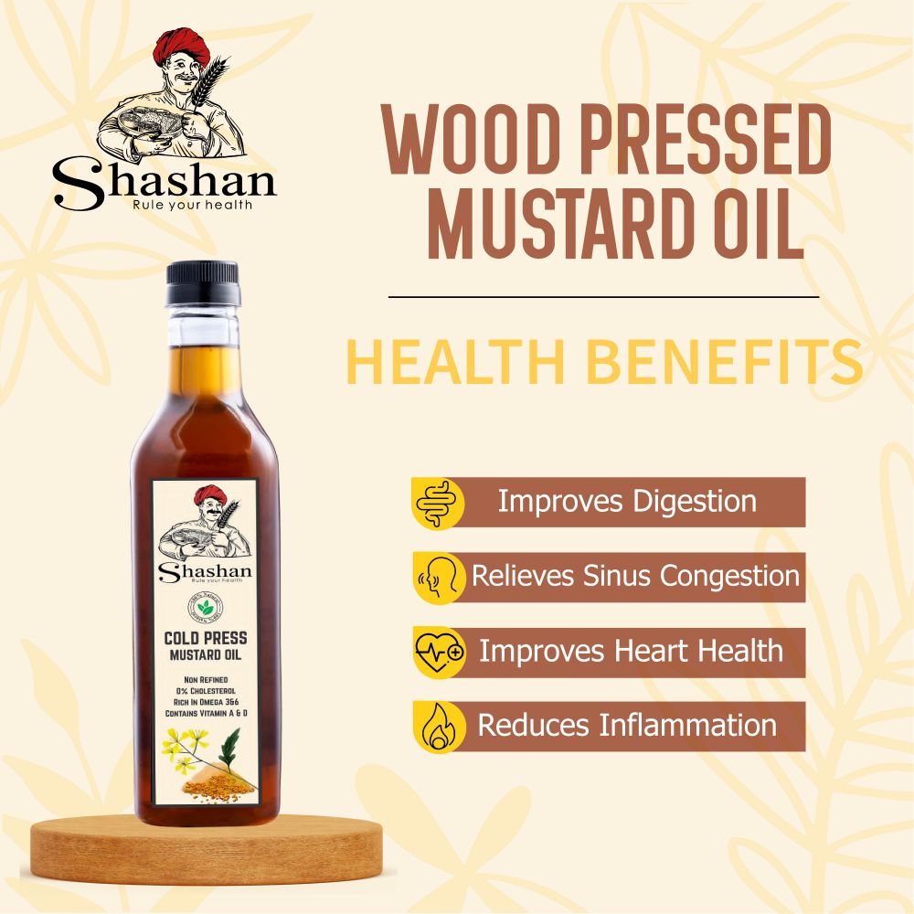 WOOD PRESSED MUSTARD OIL