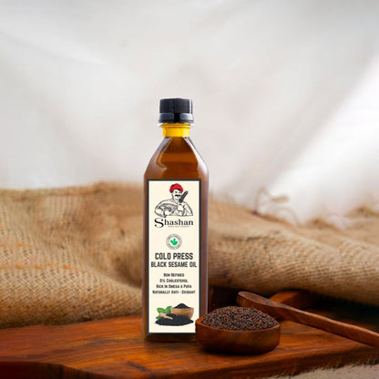 WOOD PRESSED BLACK SESAME OIL