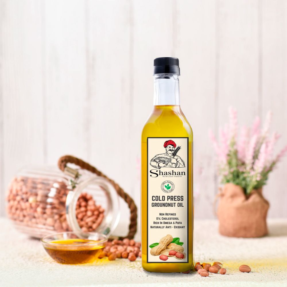 WOOD PRESSED GROUND NUT OIL